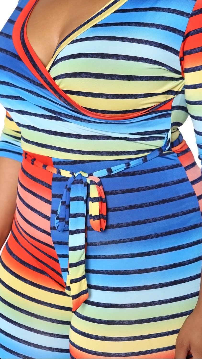 Babe Jumper (Rainbow Stripes)-Jumpers-Boughie-Boughie
