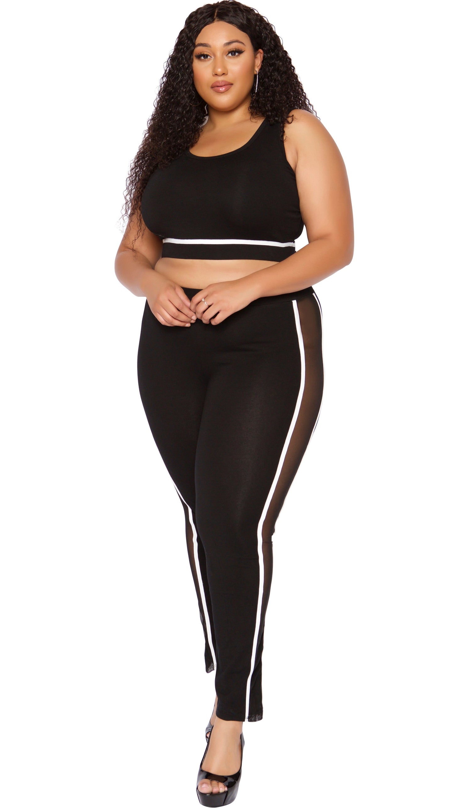 Bombay 2Pcs Pant Set (Black)-Pant Sets-Boughie-Boughie