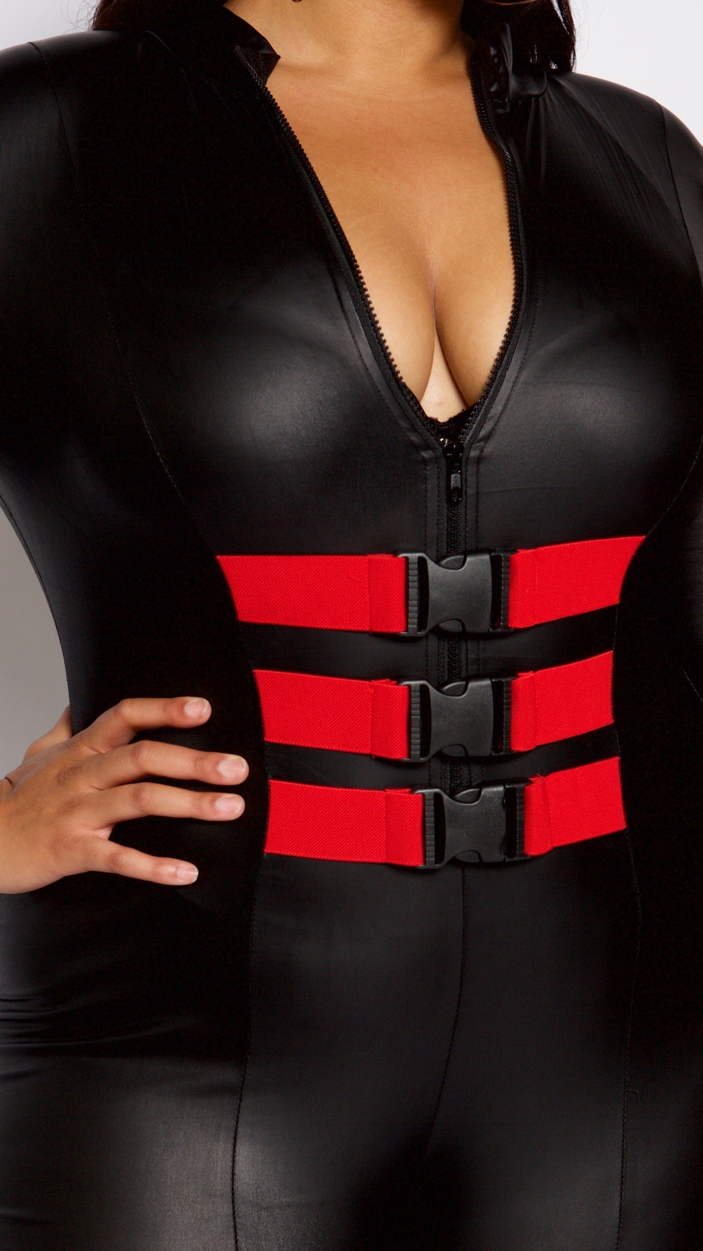 Curve Assassin Romper (Black)-Rompers-Boughie-1x-Boughie