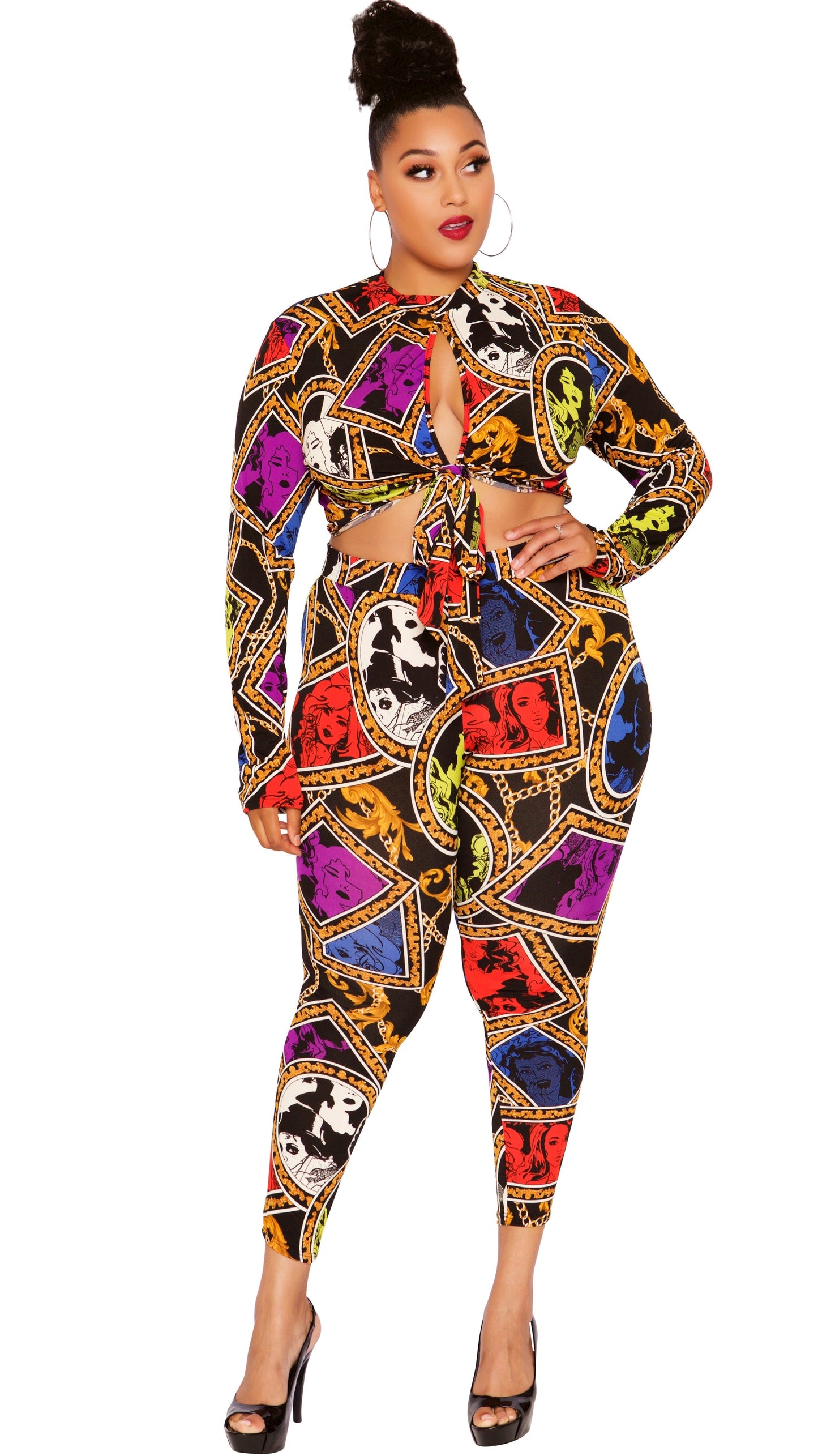 Diva 2Pcs Pant Set (Black)-Pant Sets-Boughie-Boughie