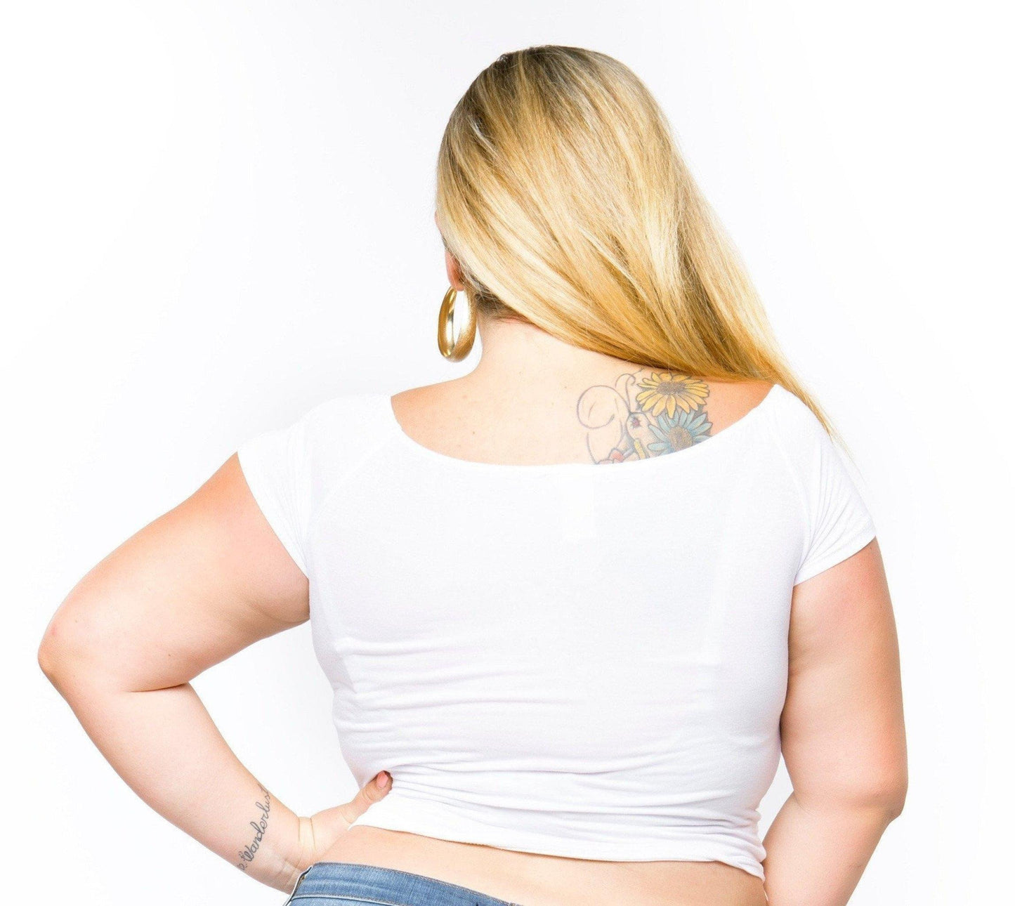 Drop Top Crop Top (White)-Top-Boughie-Boughie