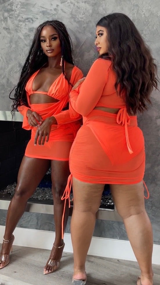 Dzignz Rio De JaSexy Set -Orange-Dzignz ByBoughie-Boughie