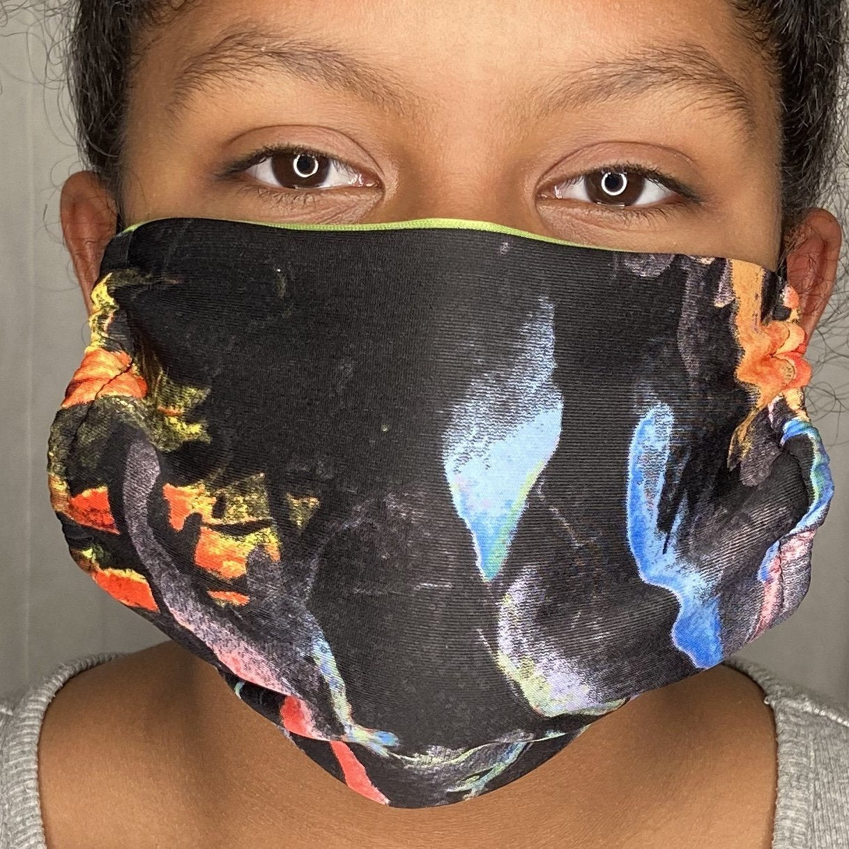 Fashion Mask (Blk/Multi) In Stock-Boughie Curves-Boughie