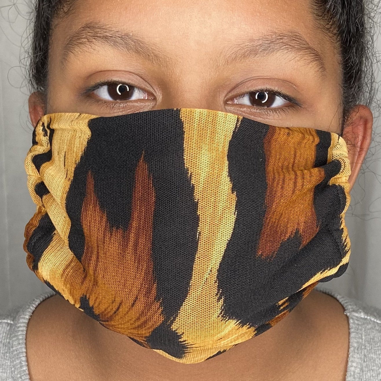 Fashion Mask (Leopard Mesh Overlay) In Stock-Boughie Curves-Boughie