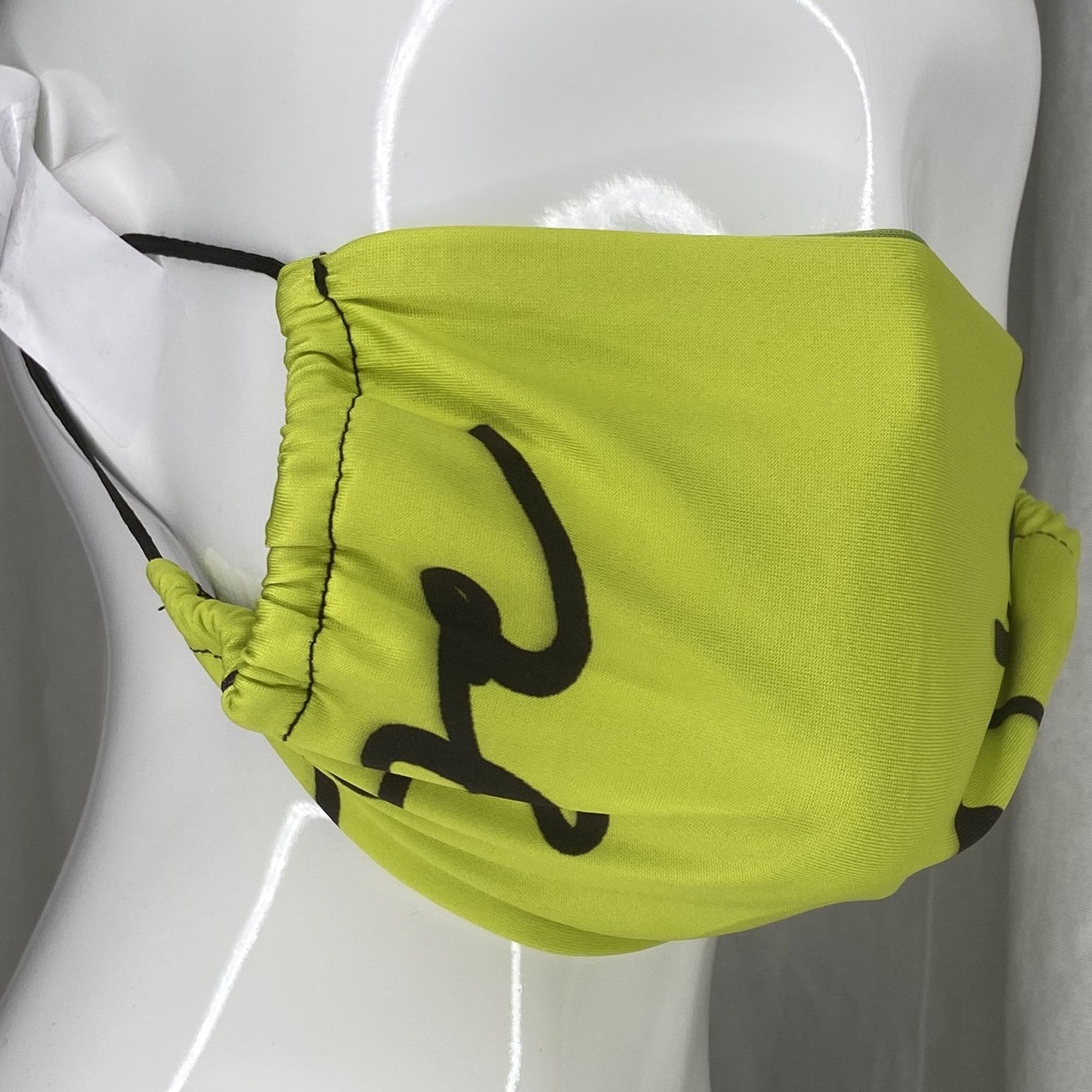 Fashion Mask (Lime Cursive) In Stock-Boughie Curves-Boughie
