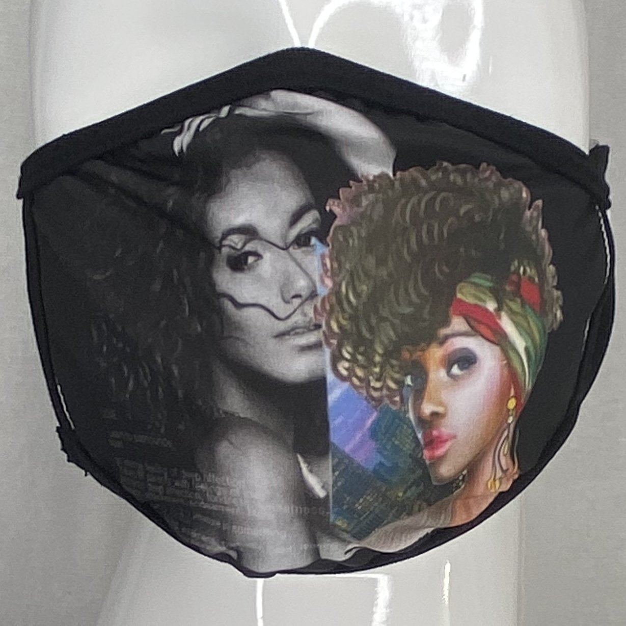 Fashion Mask (Two Girls) In Stock-Boughie Curves-Boughie