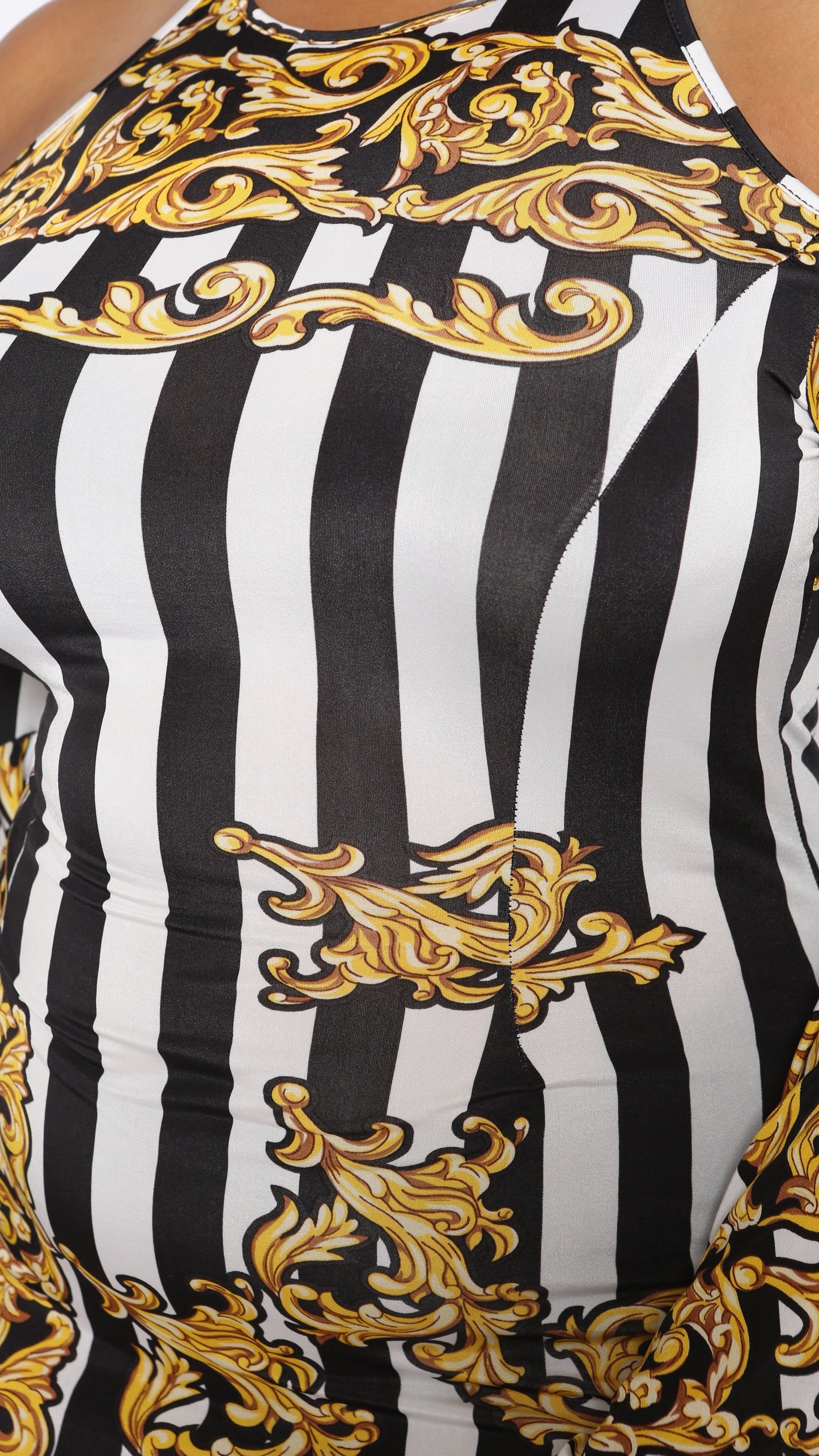 Flow On Luxe Dress (Black Stripe)-Dresses-Boughie-Boughie