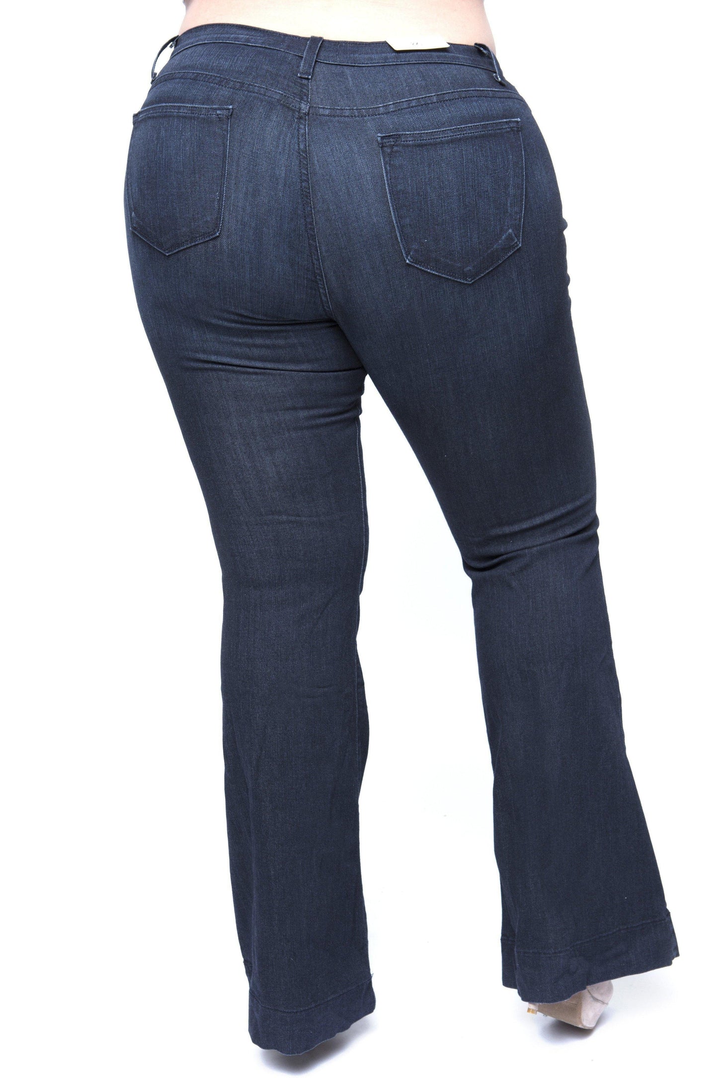 Fly Flare Denim Jeans (Dark Blue)-Denim-Boughie-Boughie