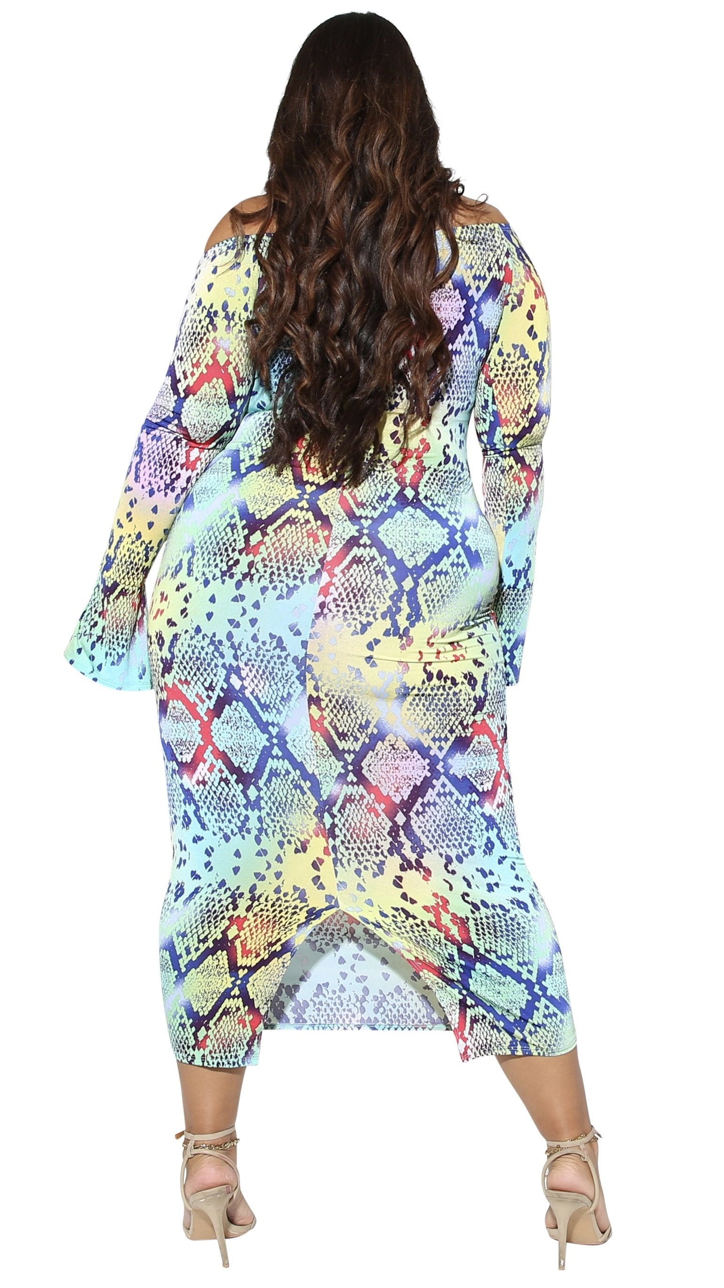 Free Me Maxi Dress (Multi Snake)-Maxi Dresses-Boughie-Boughie