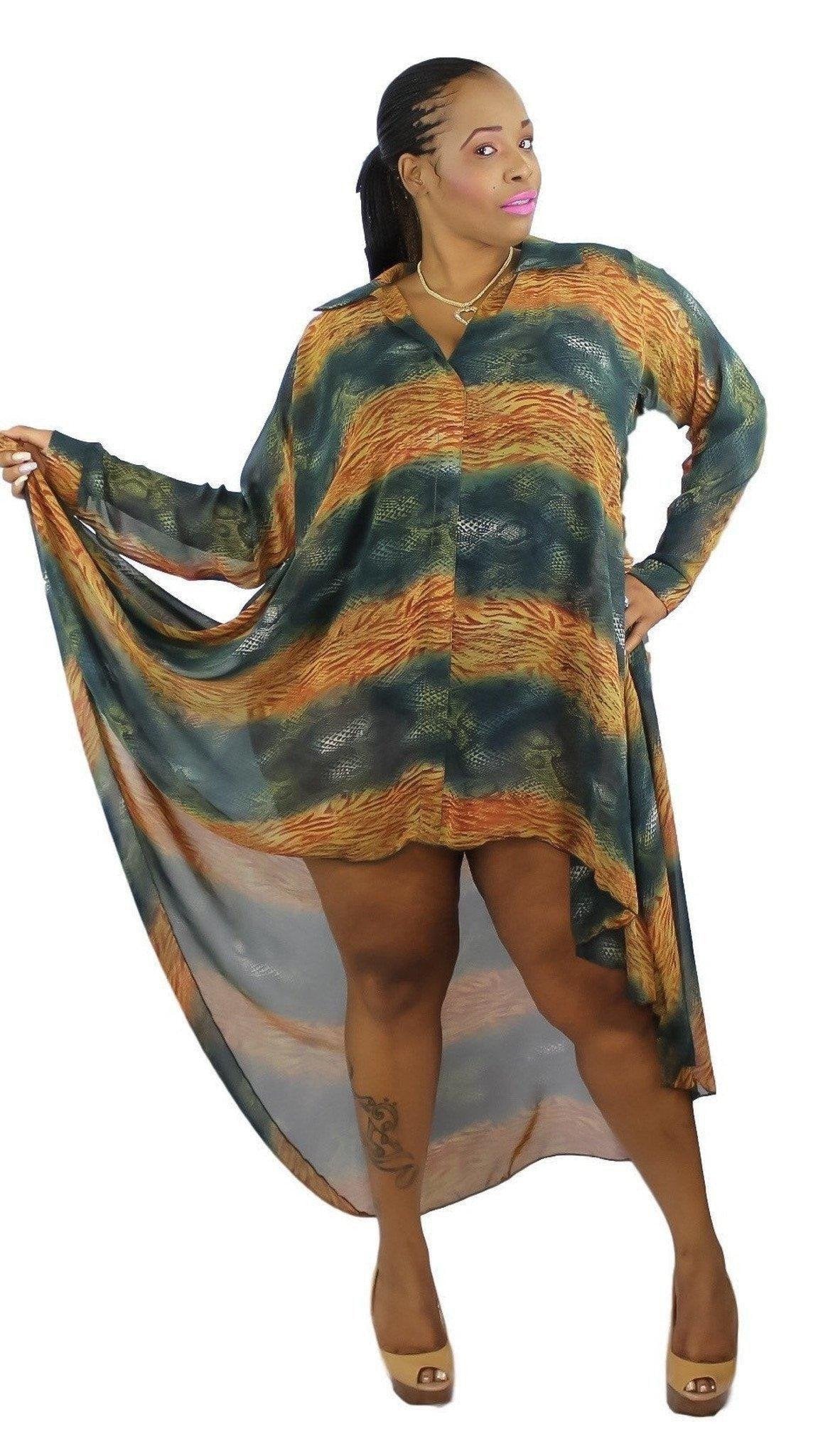 Gone With The Wind Top (Snake)-Top-Boughie-3x-Boughie