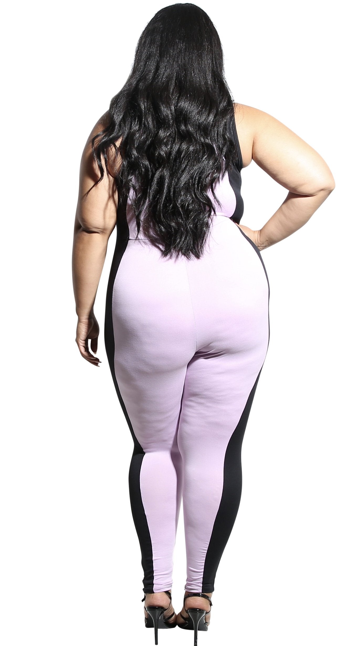 Hanging Around Jumper (Lavender/Black)-Jumpers-Boughie-Boughie