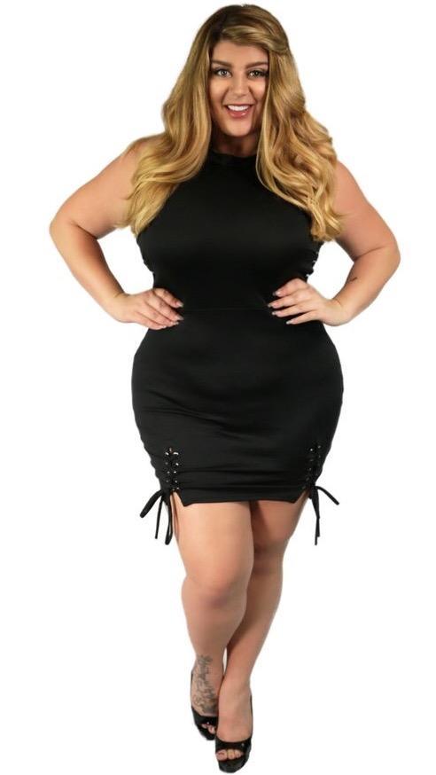 Plus Size Dress (Black) 1x 2x 3x – Boughie Curves