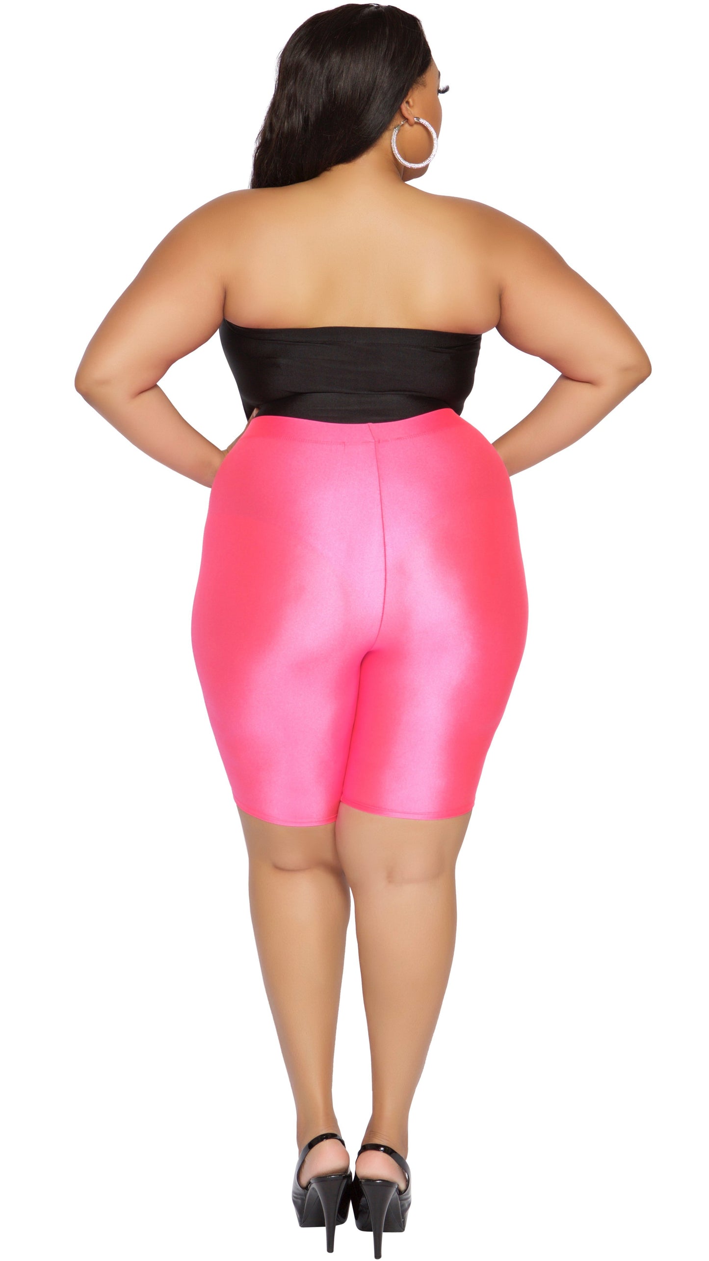 Keep Pushin’ 2Pcs Short Set (Black/Pink)-Short sets-Boughie-Boughie