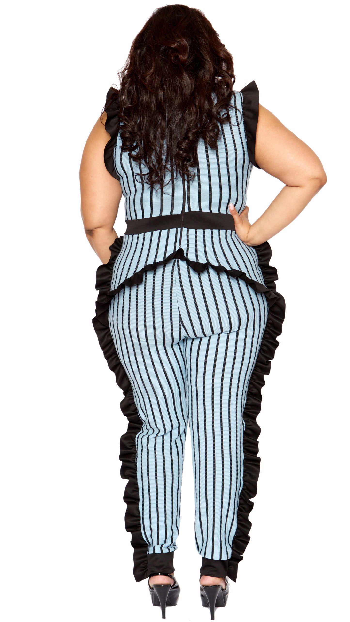 Laffy Taffy Jumper (Baby Blue Stripe)-Jumpers-Boughie-Boughie