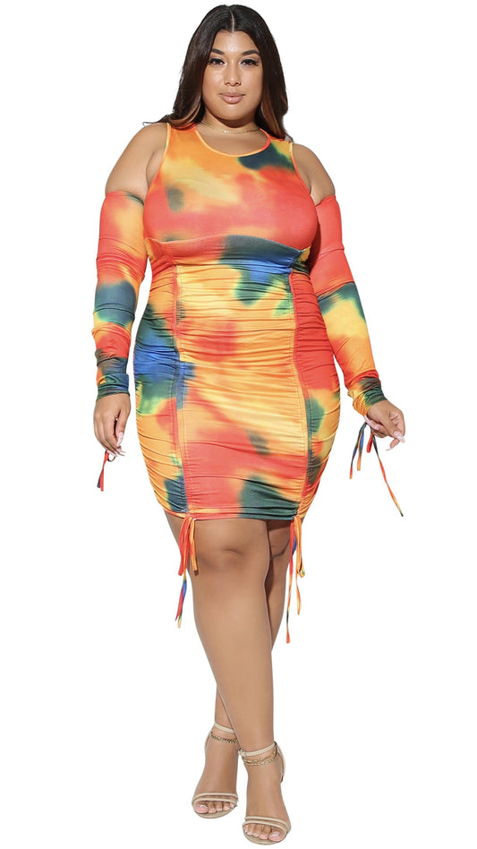 Lava Dress (Multi)-Dresses-Boughie-Boughie