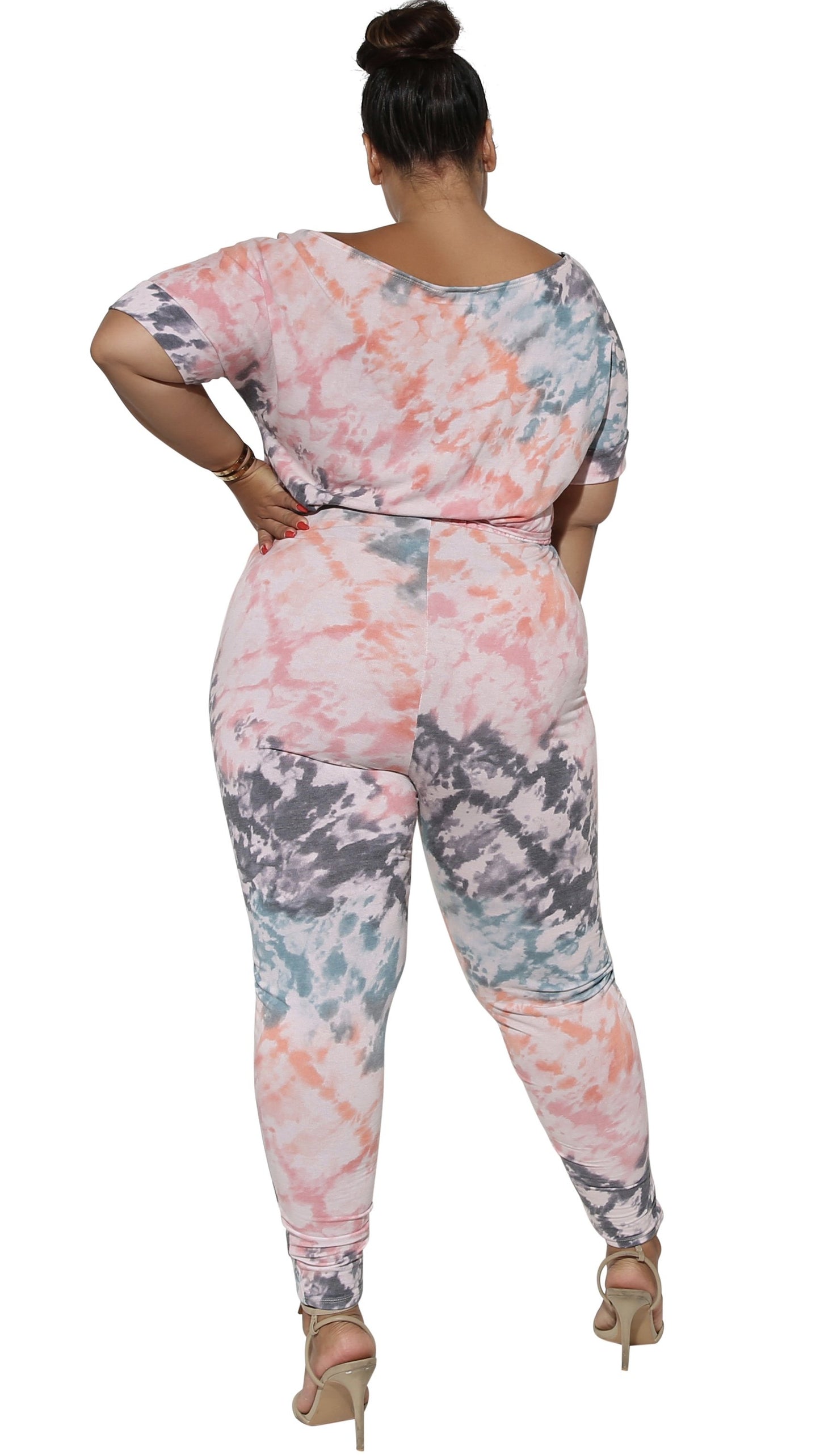 Marble Goddess Jumper (Gray/Tangerine/Teal)-Jumpers-Boughie-Boughie