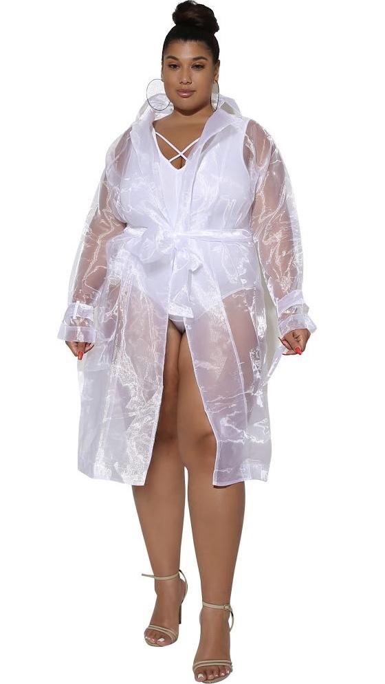 Organza Jacket (White)-Jackets-Boughie-Boughie