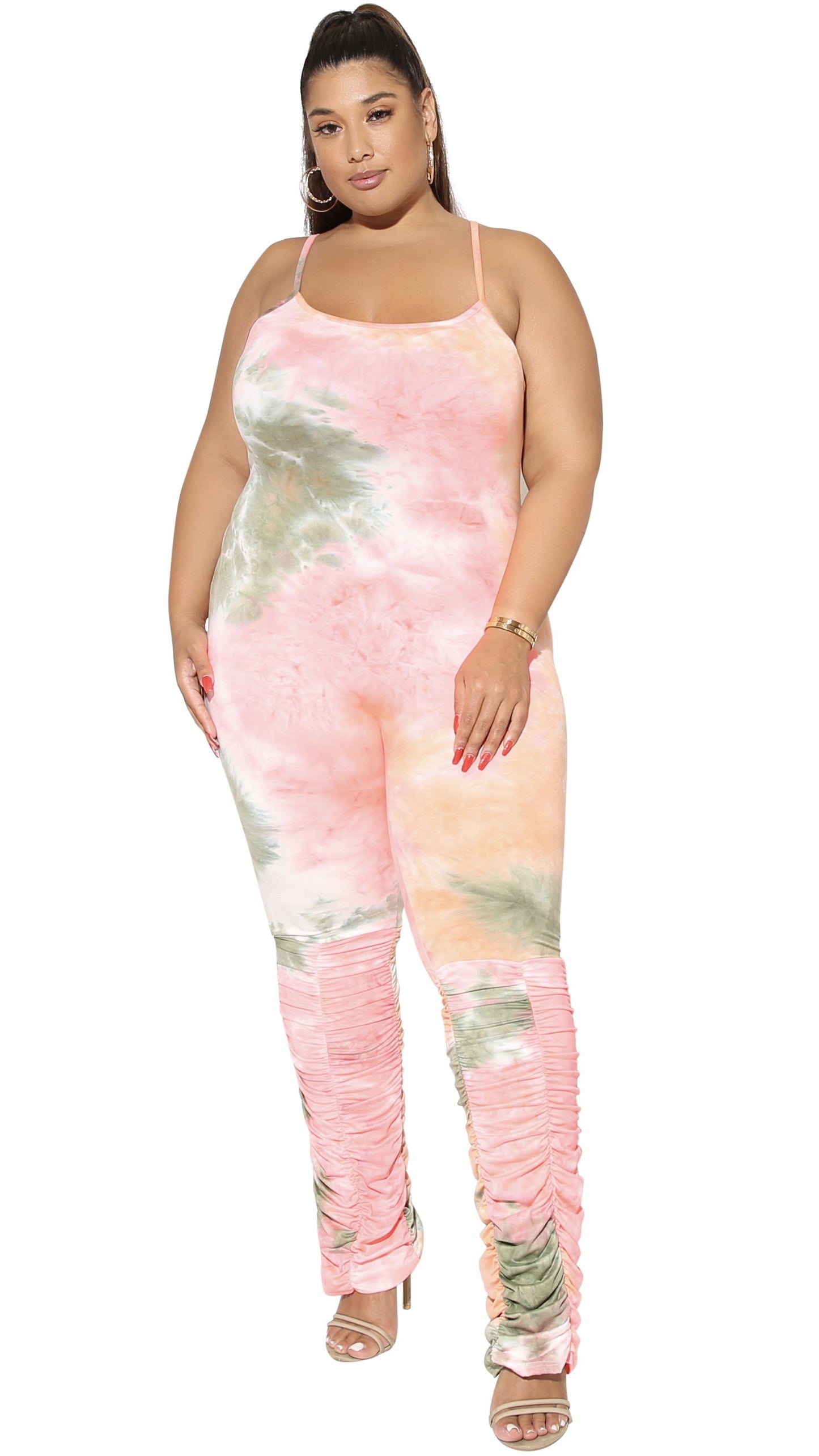 Playtime Jumper (Peach/Olive/Pink Tie Dye)-Jumpers-Boughie-Boughie