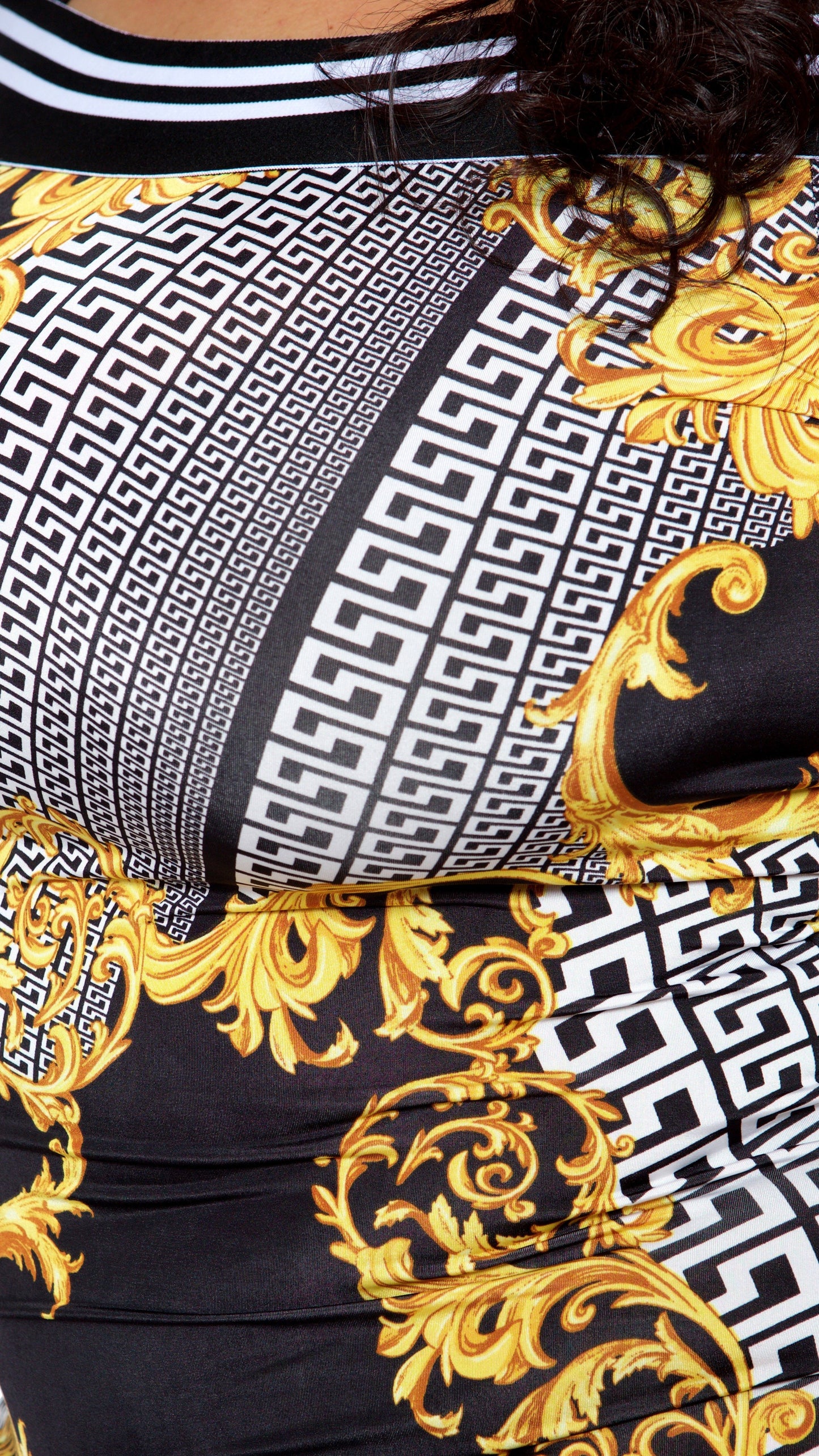 Pressed Dress (Black/Gold)-Dresses-Boughie-Boughie