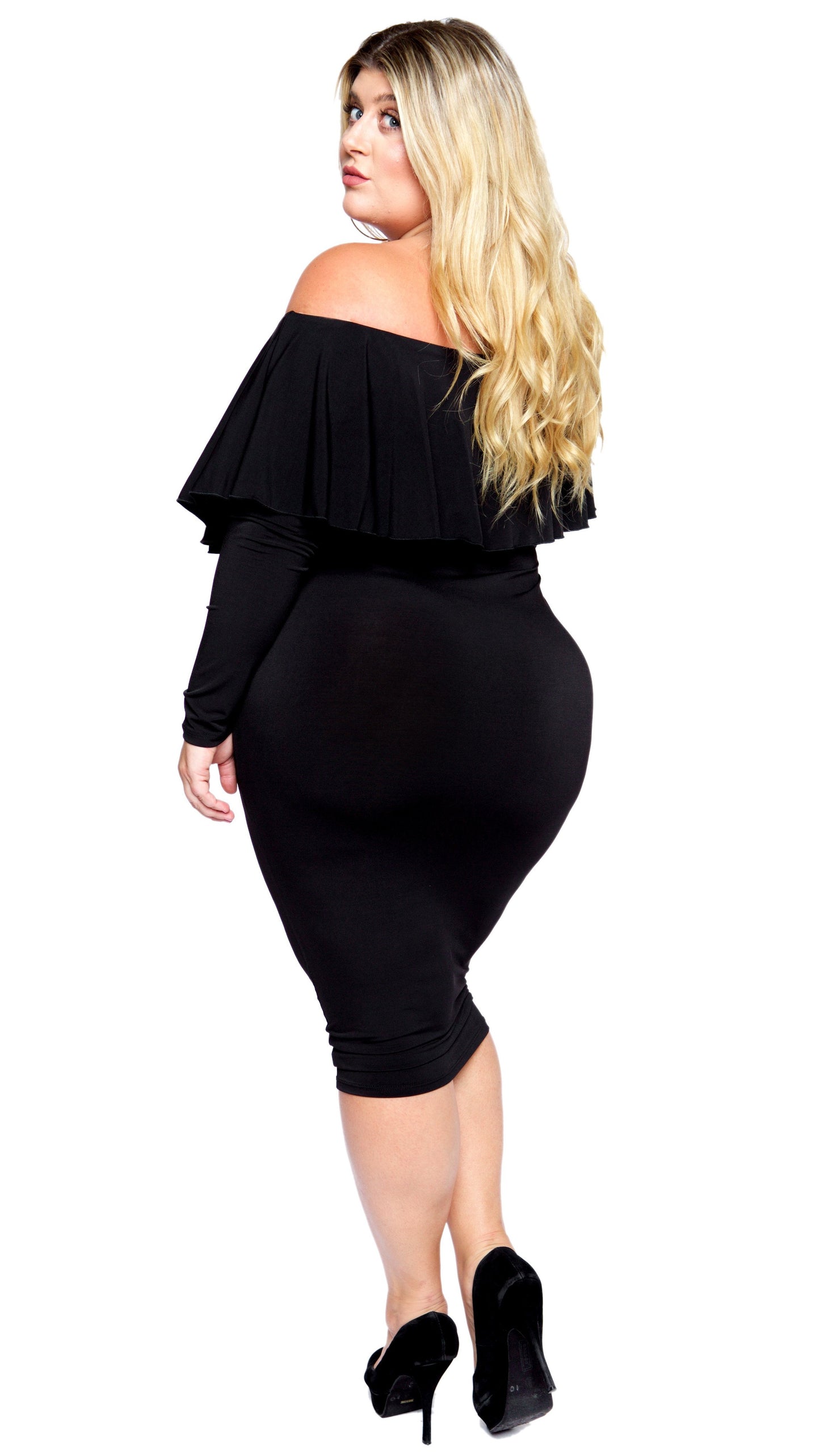 Razzle Dazzle Dress (Black)-Dresses-Boughie-Boughie