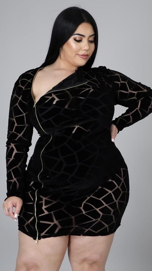 Reminisce Dress (Black)-Dresses-Boughie-Boughie