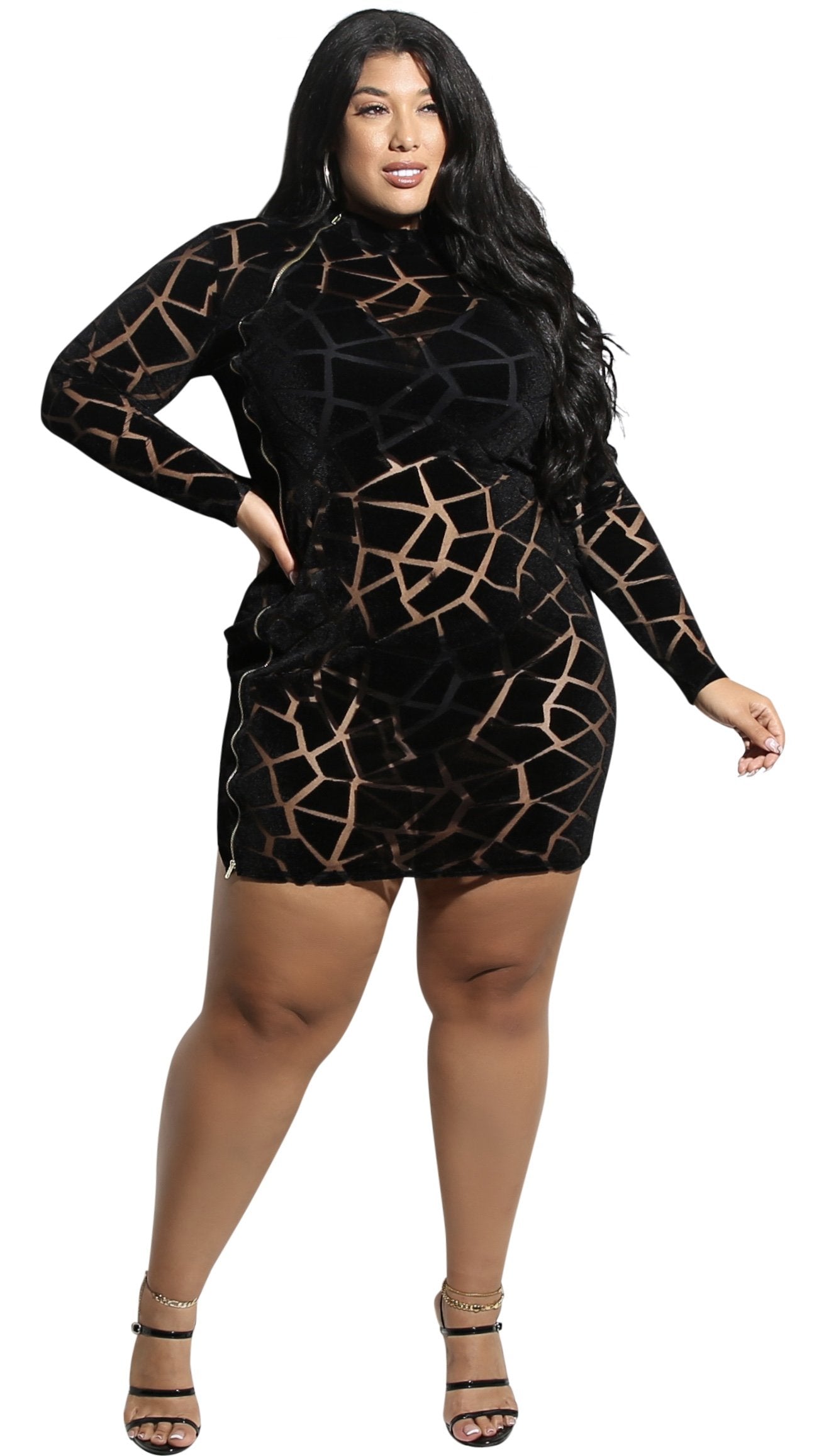 Reminisce Dress (Black)-Dresses-Boughie-Boughie