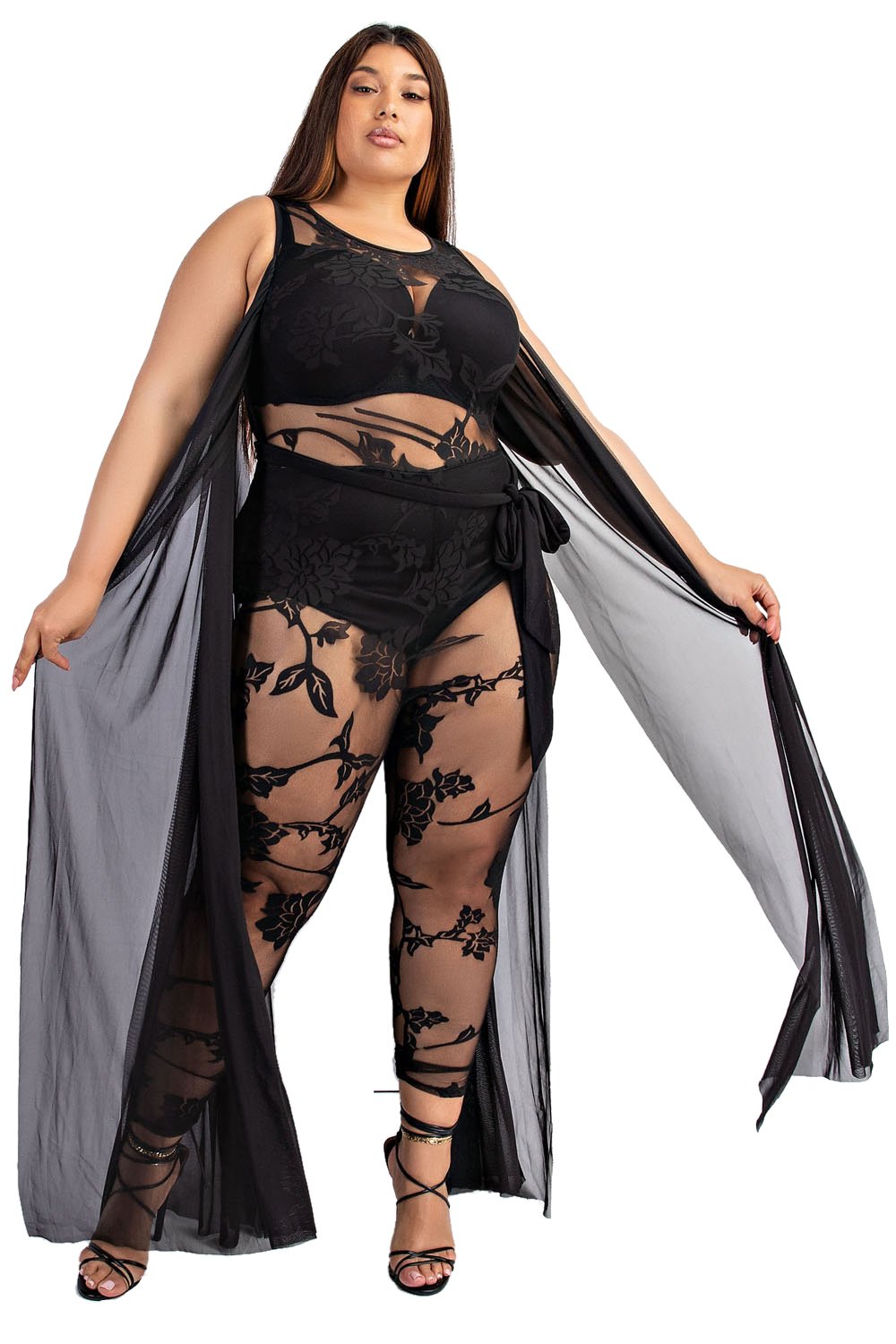 Soul Snatcher Mesh Jumper (Black)-Jumpers-Boughie-Boughie