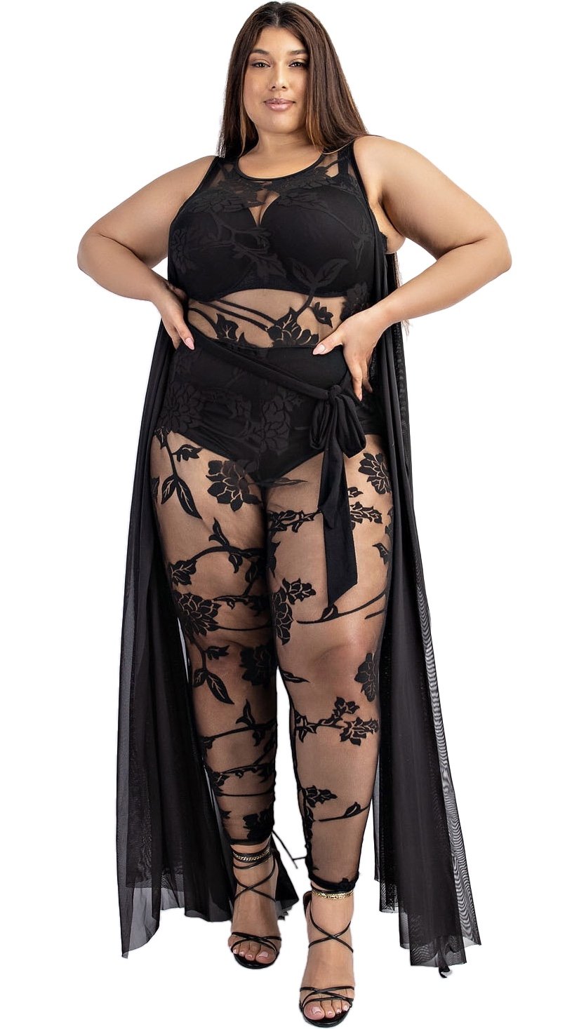 Soul Snatcher Mesh Jumper (Black)-Jumpers-Boughie-Boughie