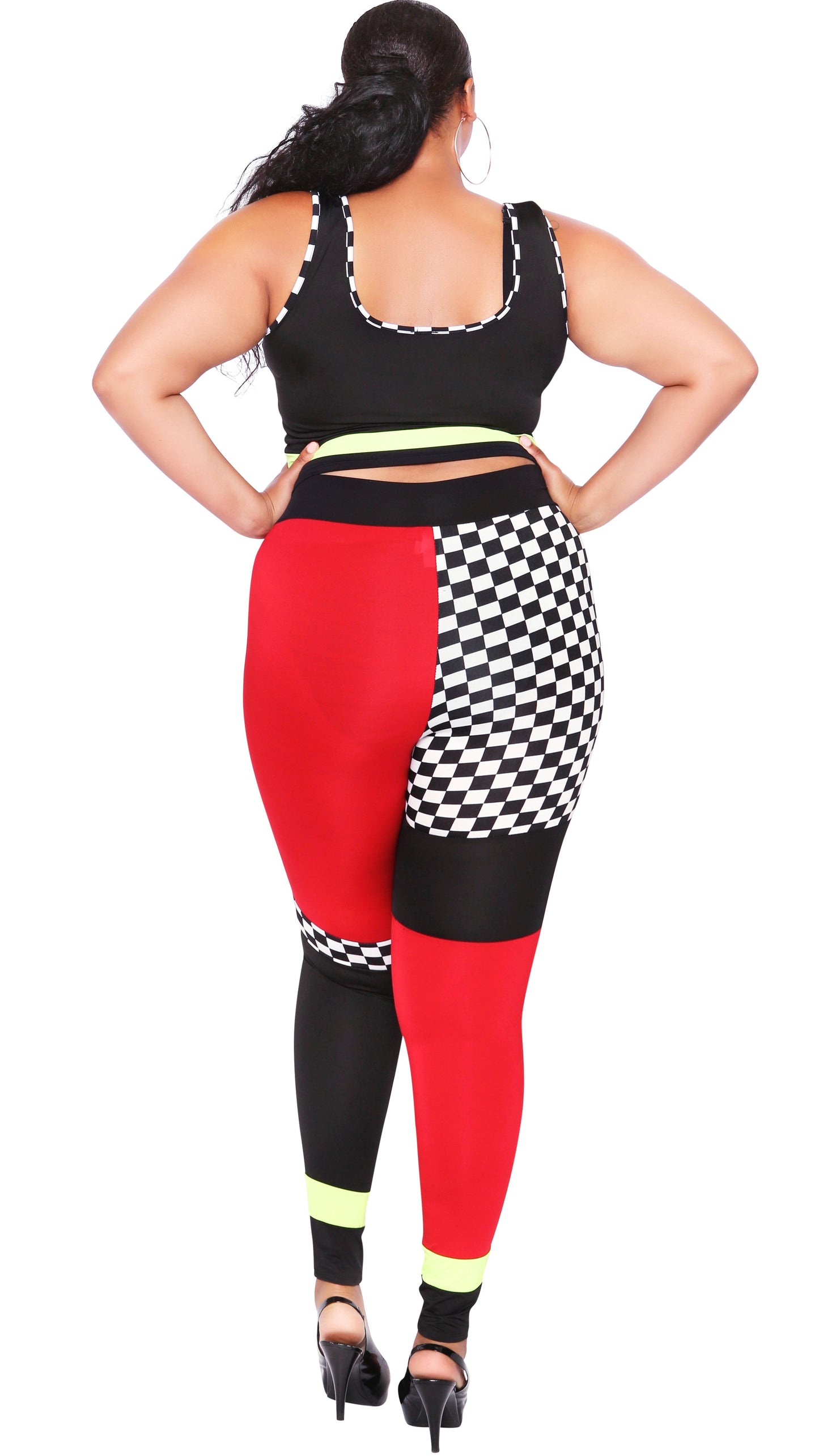 Speedy 2Pcs Pant Set (Neon Stripe)-Pant Sets-Boughie-Boughie