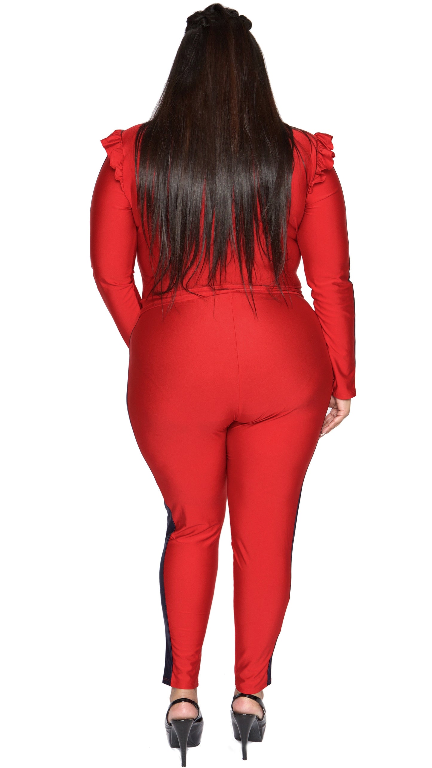 Tootsie 2 Pcs Pant Set (Red)-Pant Sets-Boughie-Boughie