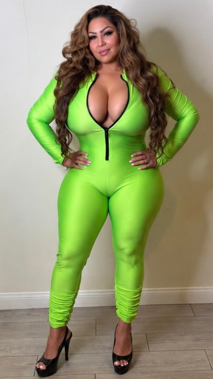 Just Chic Jumper (Neon Green)