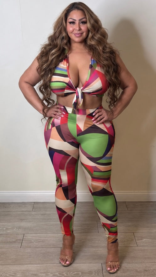 Pucci 2Pcs Pant Set (Multi)