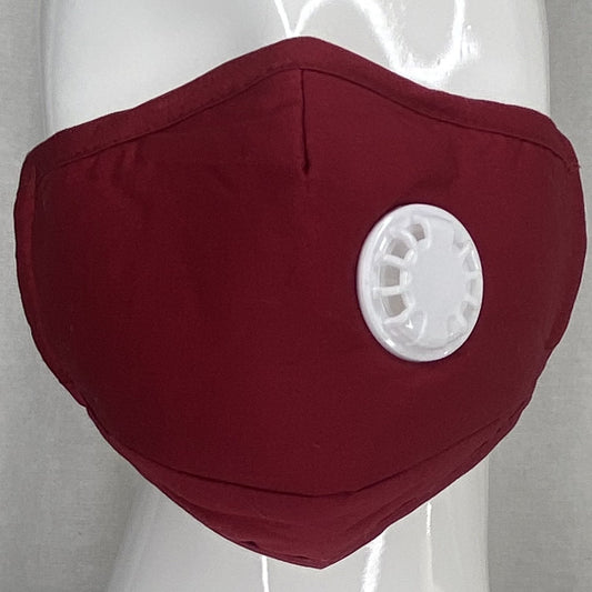 Respirator PM 2.5 Mask With Filter Pocket And 2 Filters (Burgundy) In Stock-Boughie Curves-Boughie