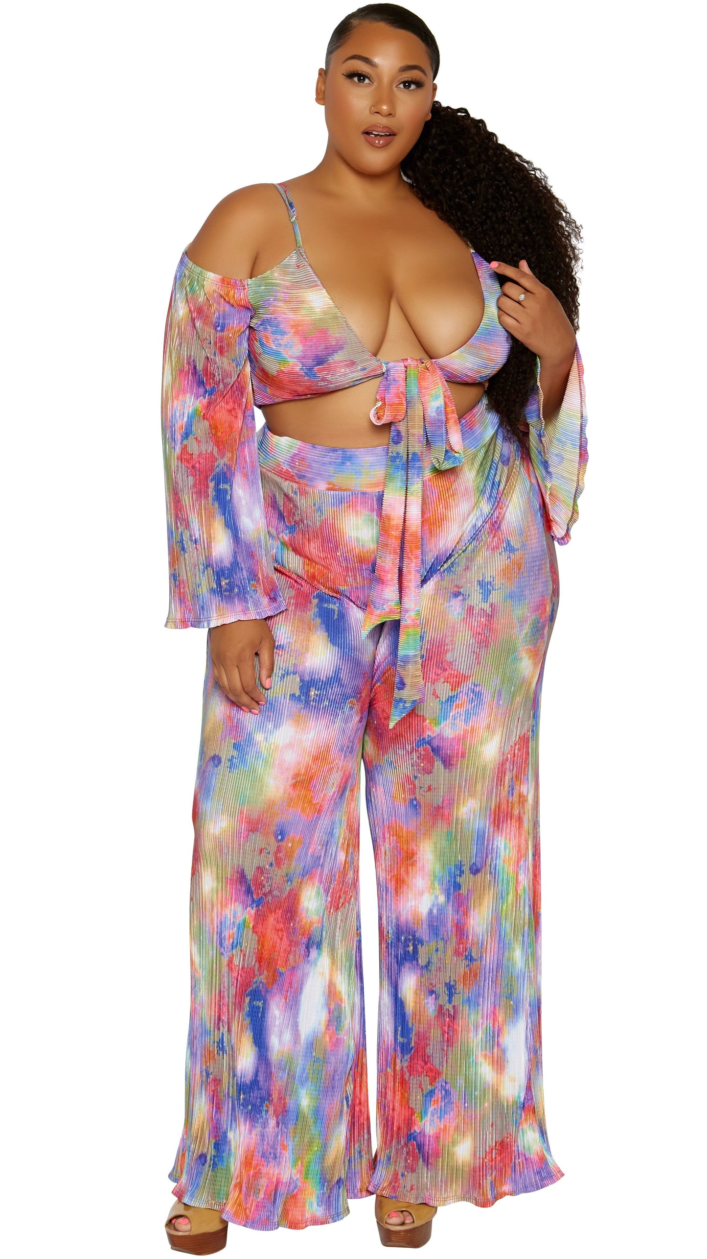 Chic Chick 2Pcs Pant Set (Multi)-Pant Sets-Boughie-Boughie