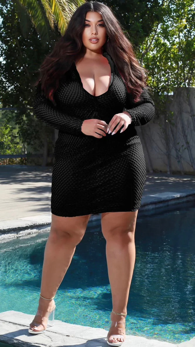Dzignz Club Hollywood Dress -Black-Dzignz ByBoughie-Boughie