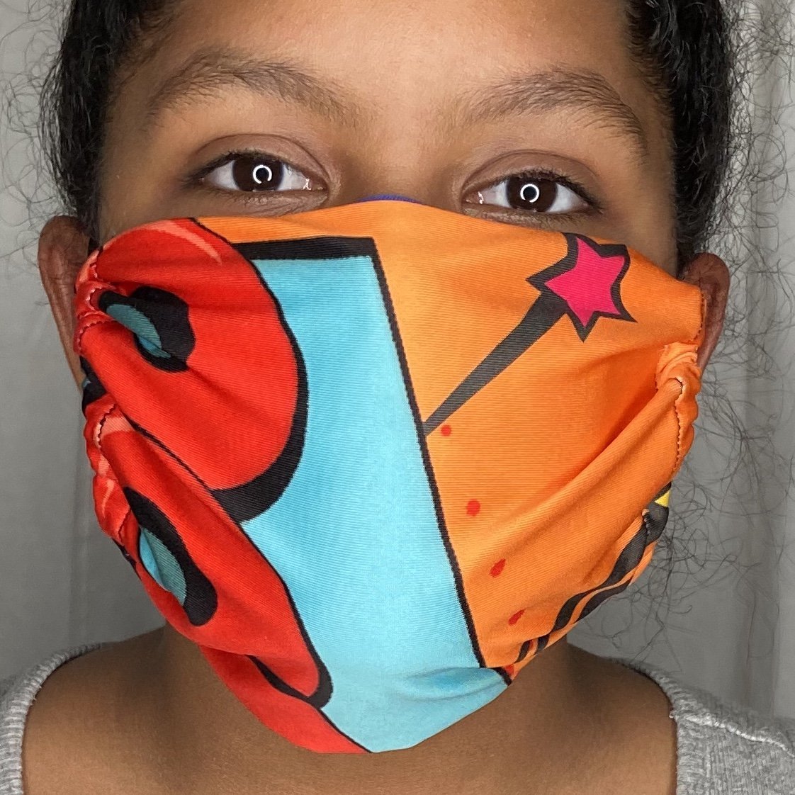 Fashion Mask (80’s Print) In Stock-Boughie Curves-Boughie
