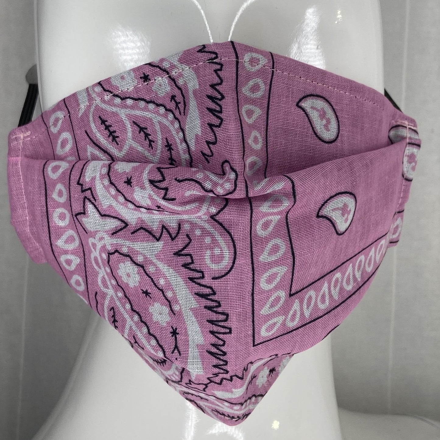 Fashion Mask (Baby Pink Bandana) In Stock-Boughie Curves-Boughie