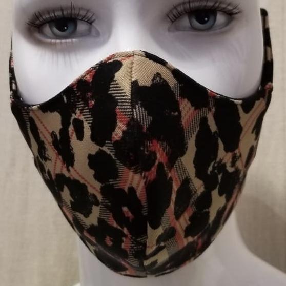 Fashion Mask (Burberry Leopard) In Stock-Boughie Curves-Boughie