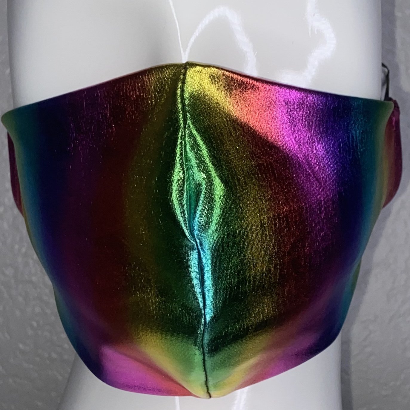Fashion Mask (Foiled Shiny Rainbow) In Stock-Boughie Curves-Boughie