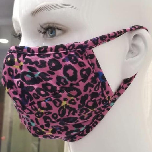 Fashion Mask (Multi Pink Leopard) In Stock-Boughie Curves-Boughie