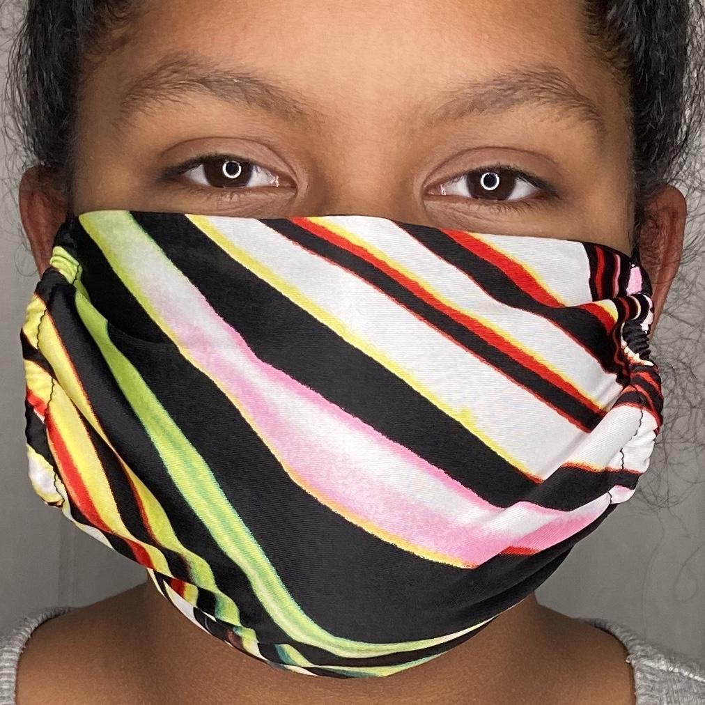 Fashion Mask (Multi Striped) In Stock-Boughie Curves-Boughie