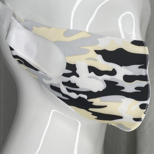 Fashion Mask (Yellow Camo) In Stock-Boughie Curves-Boughie