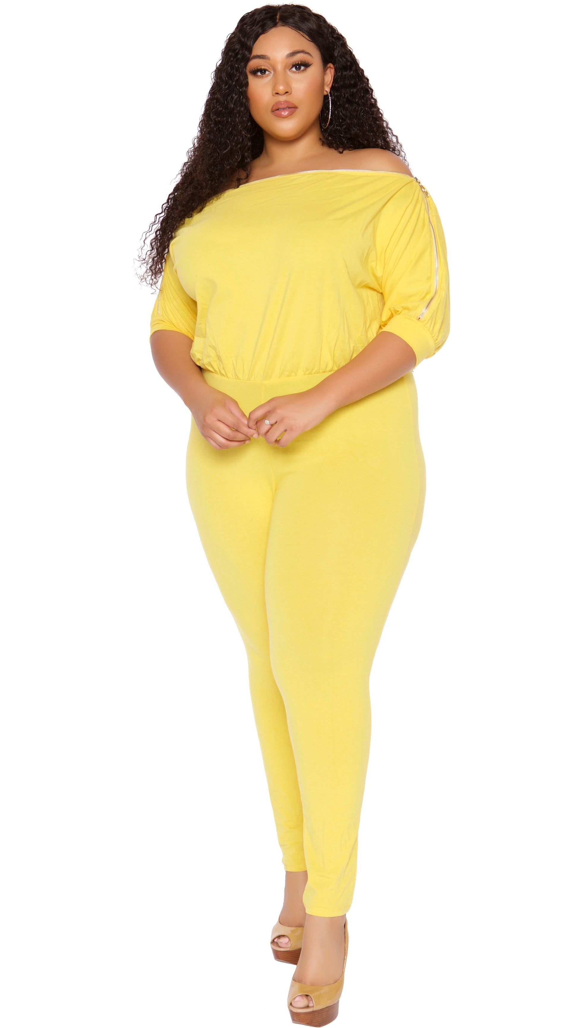 Plus size yellow jumper best sale