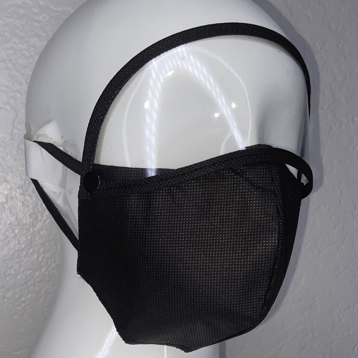 Mask W/ Detachable Shield (Black) In Stock-Boughie Curves-Boughie