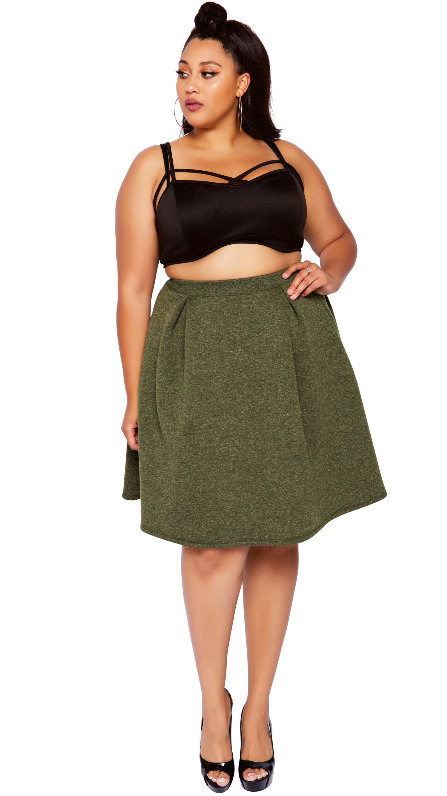 Meadows Skirt (Olive)-Skirt-Boughie-Boughie