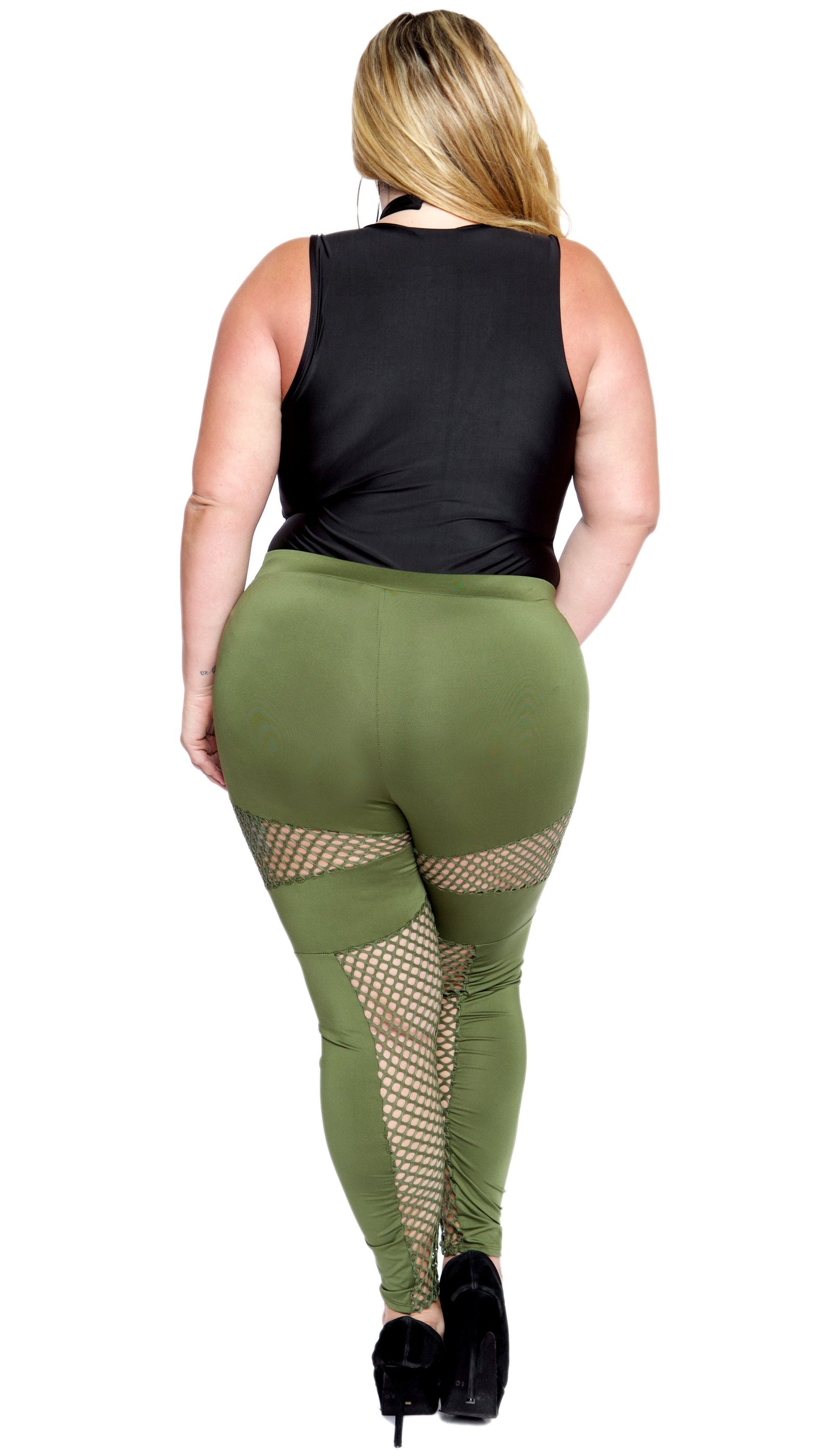Netty And Nice Leggings (Olive)-Bottoms-Boughie-Boughie