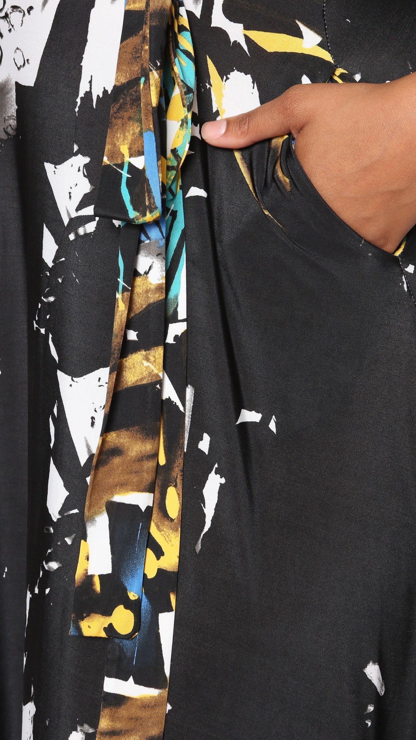 Pop Of Color Maxi Dress (Black)-Maxi Dresses-Boughie-Boughie