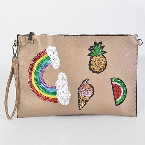 Rainbow Clutch (2 Colors)-Accessories-Boughie-Gold-Boughie