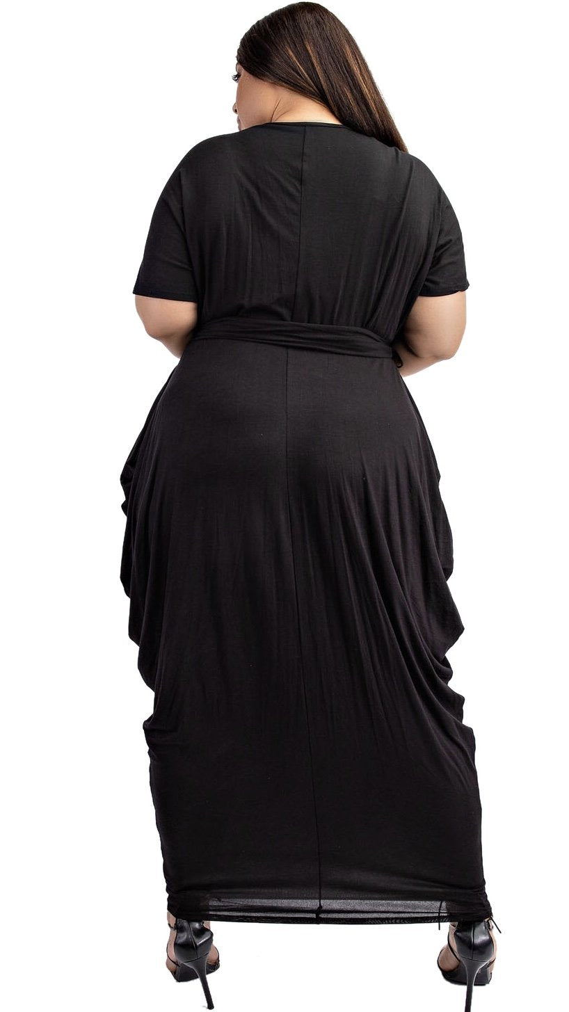 Shifty Maxi Dress (Black)-Maxi Dresses-Boughie-Boughie
