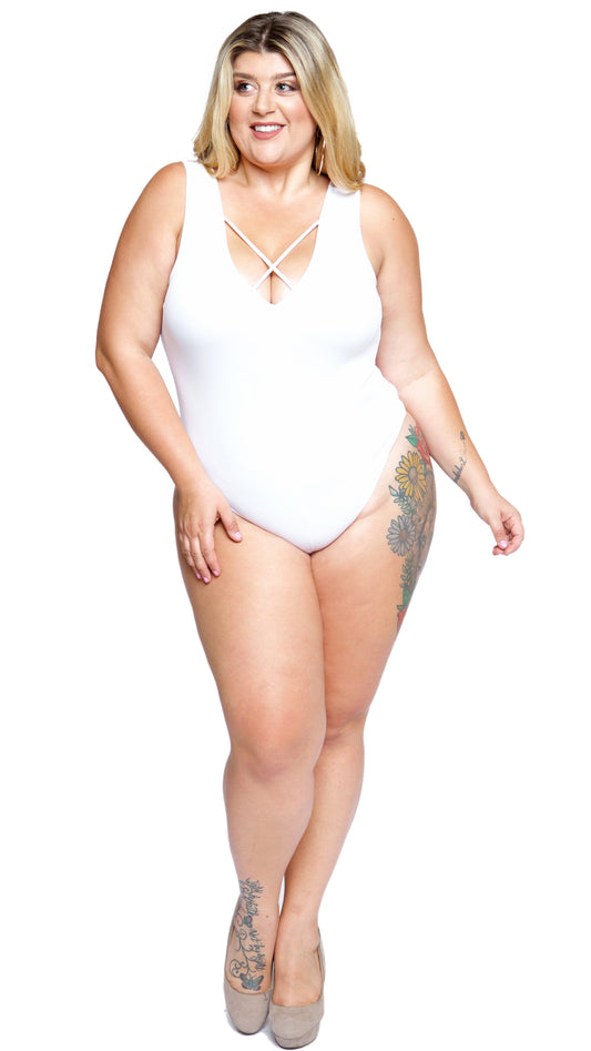 Snow Bodysuit (White)-Bodysuits-Boughie-Boughie